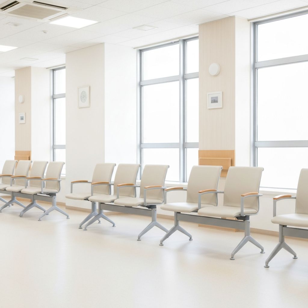 소독 완료된 병원 대기실