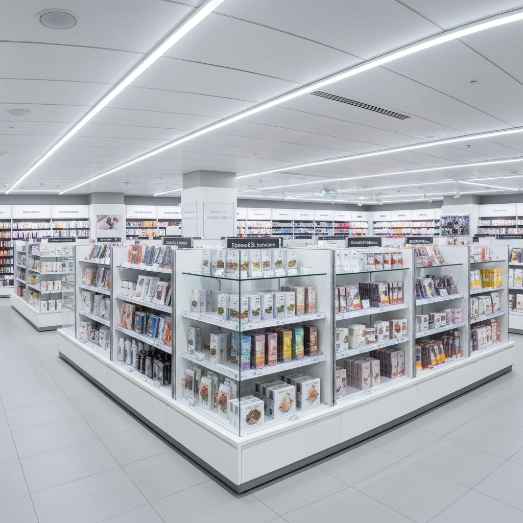 청소 완료된 상가 매장 내부