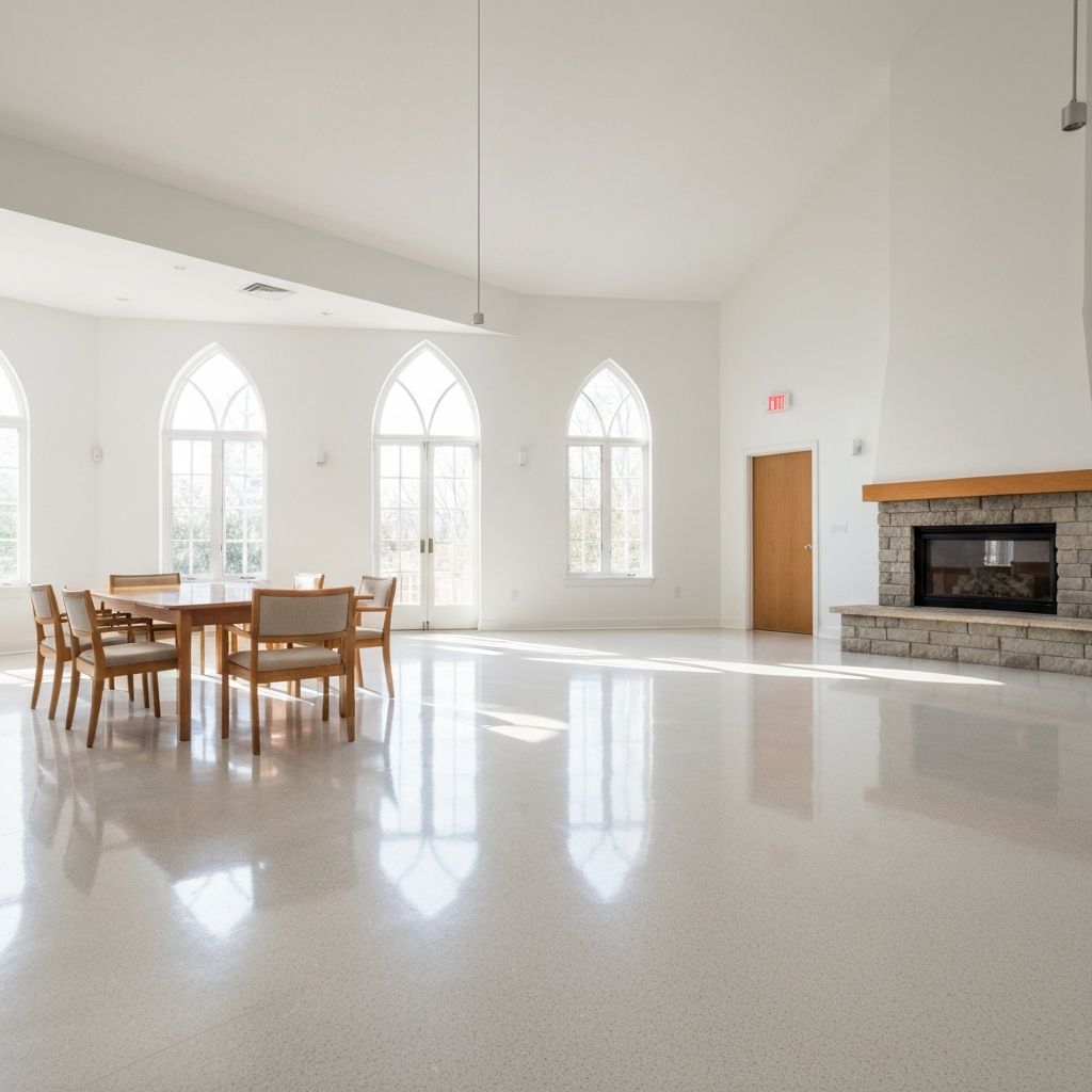 깨끗하게 정돈된 교회 교육관